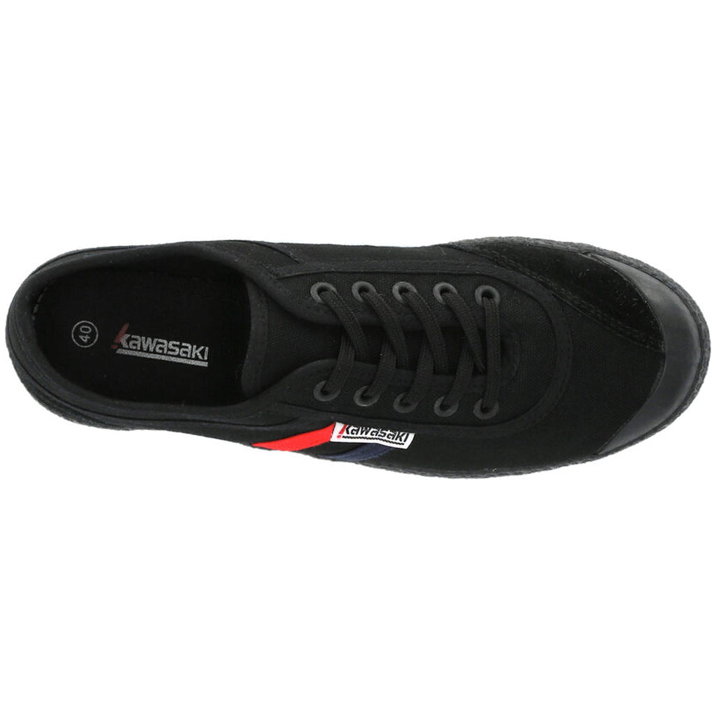 KAWASAKI Retro Canvas Sneakers Shoes 1001S Black Solid