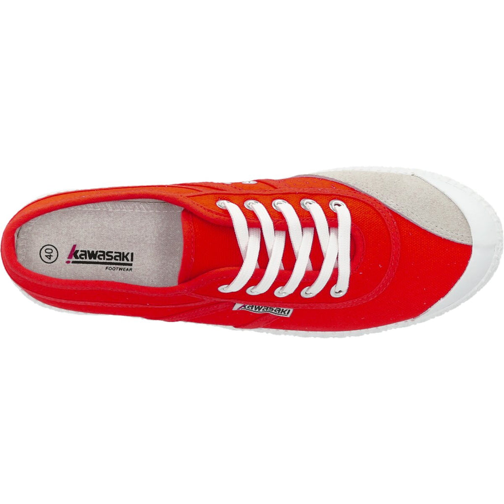 KAWASAKI Original Canvas Sneakers Shoes 4012 Fiery Red