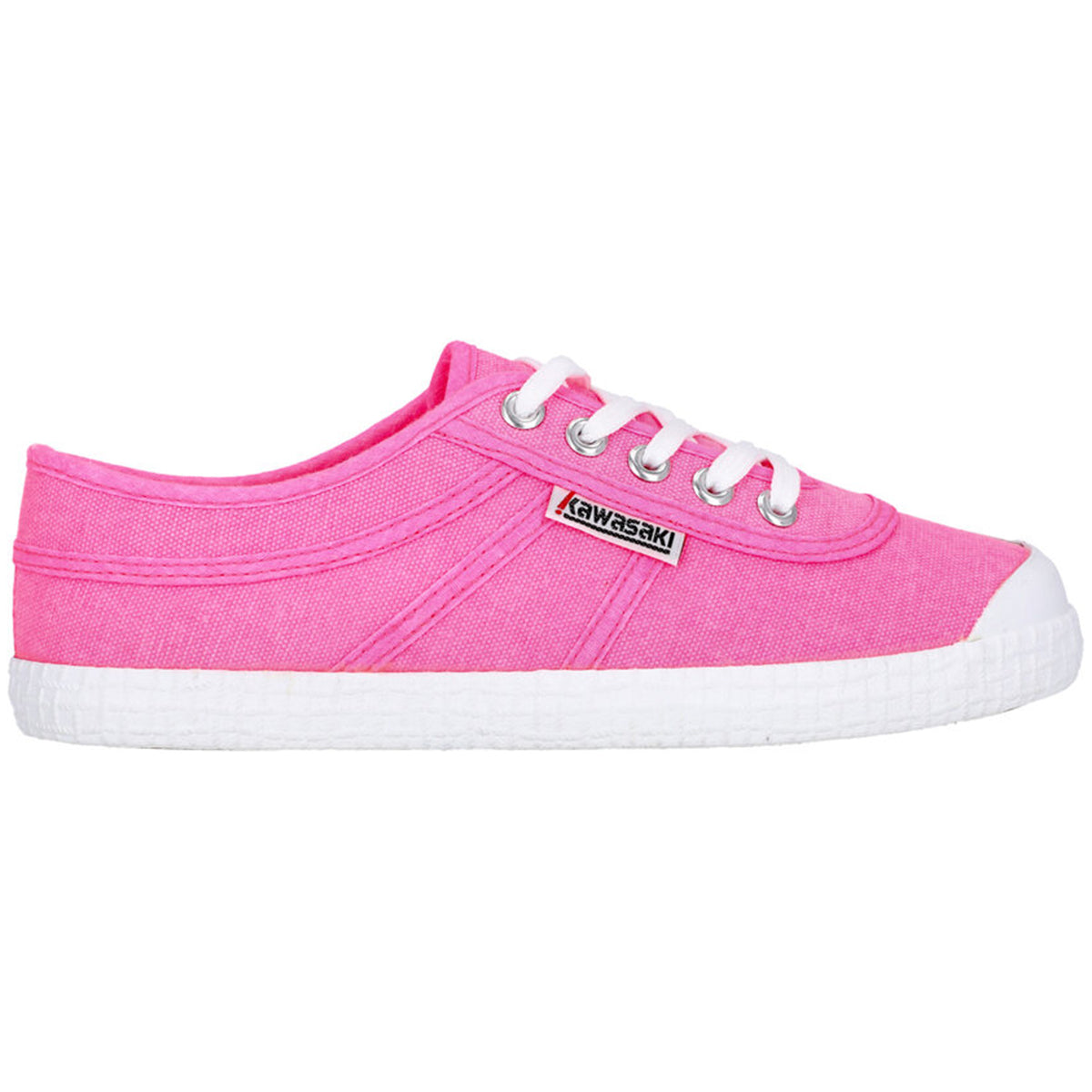 Original Neon Canvas Sneakers Knockout Pink – kawasaki-footwear-dk