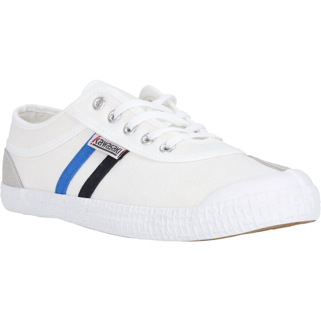 KAWASAKI Retro Canvas Sneakers Shoes 1002 White+Blue/black