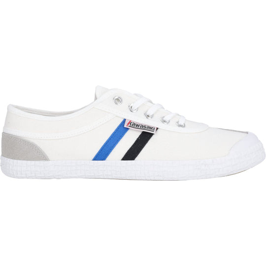 Retro Canvas Sneakers - White+Blue/black