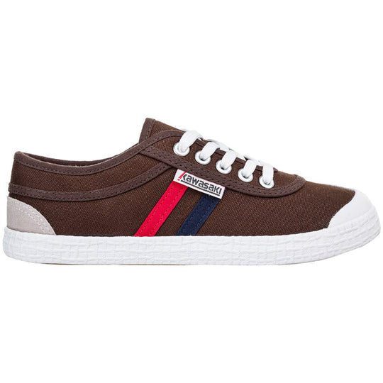 Retro Canvas Sneakers - Chocolate Brown